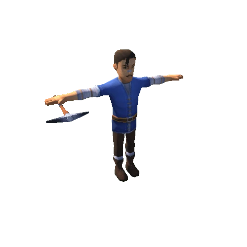 Male Peasant 02D-Pickaxe